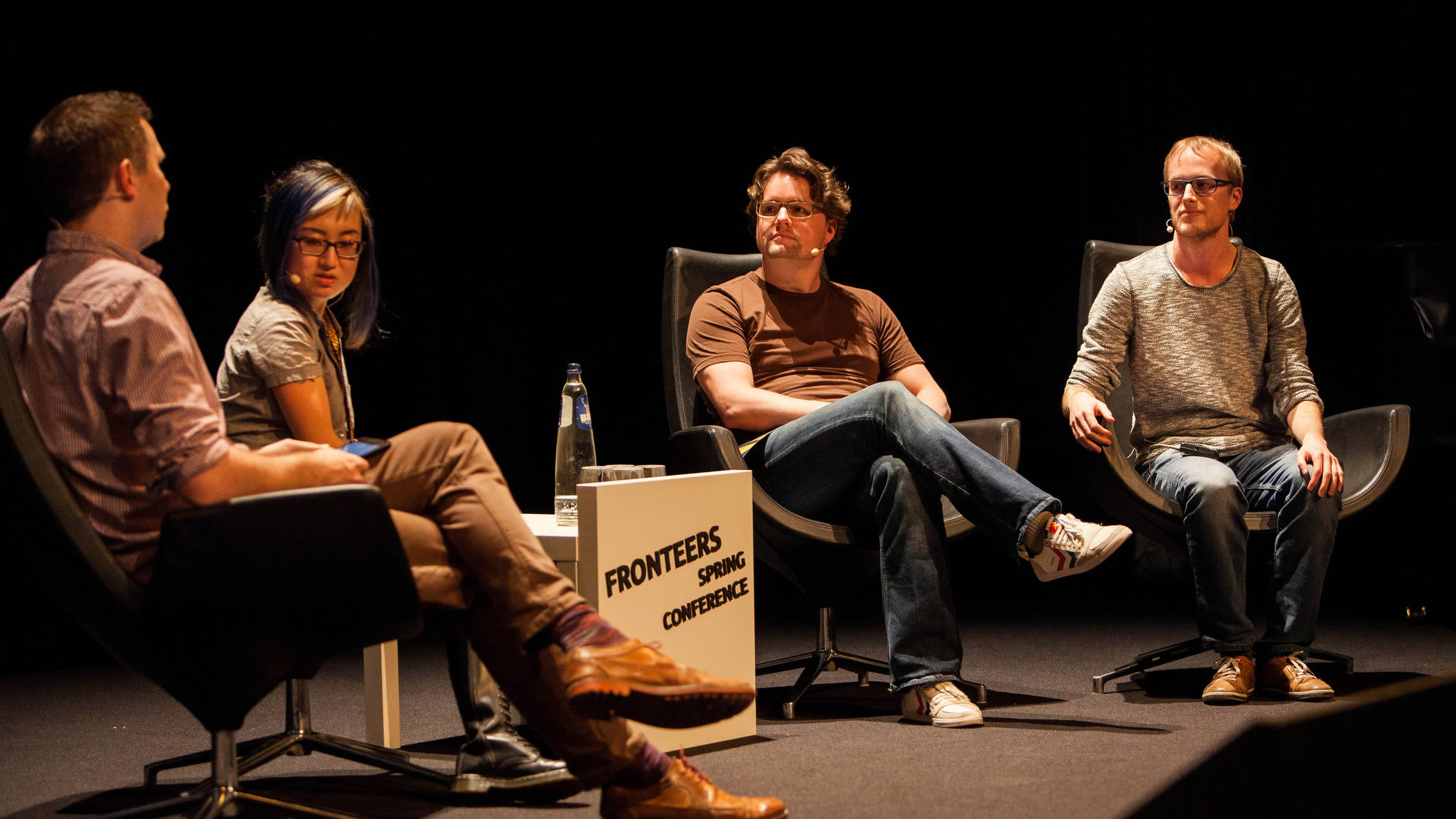 Panel discussion about Technical Performance - Hawksworth, Zhu, Bakaus, Bynens. Photo by Peter Peerdeman